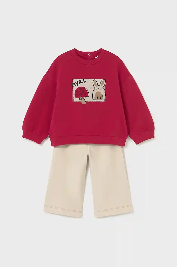 Mayoral komplet dziecięcy 2594.4E.Baby.9BYA czerwony AW25