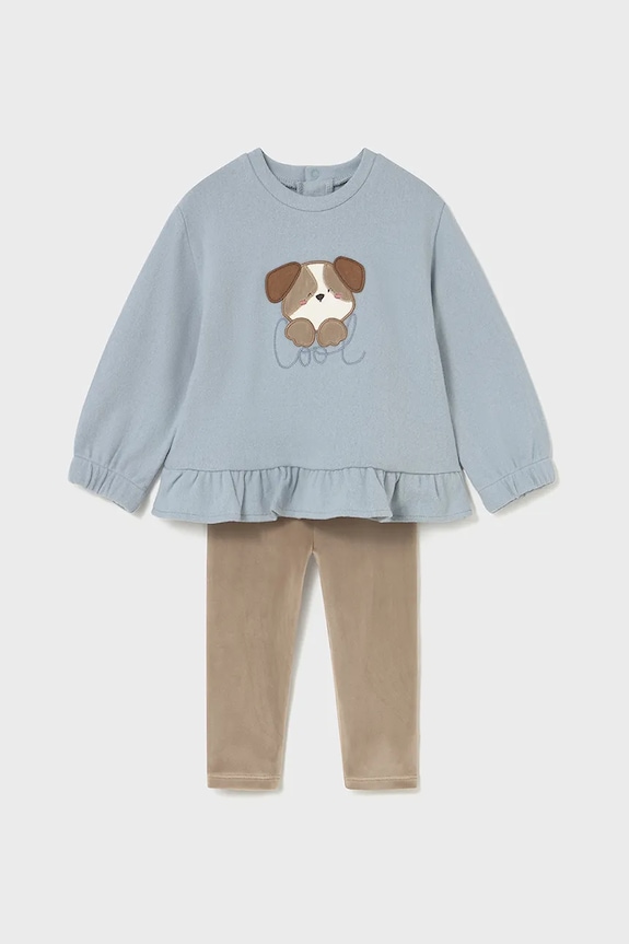 Mayoral compleu bebe bumbac albastru 2738.4A.Baby.9BYA