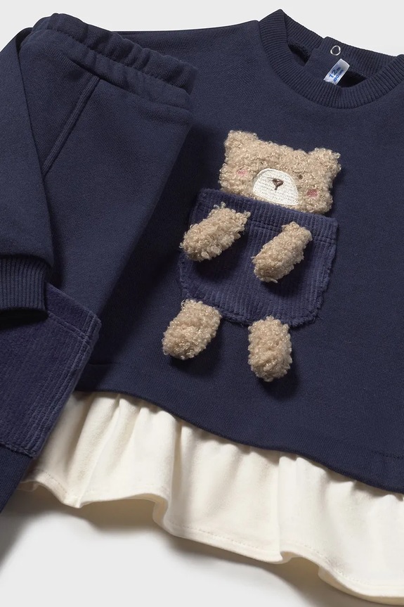 Dziewczynka Mayoral komplet niemowlęcy 2843.4H.Baby.9BYA niebieski