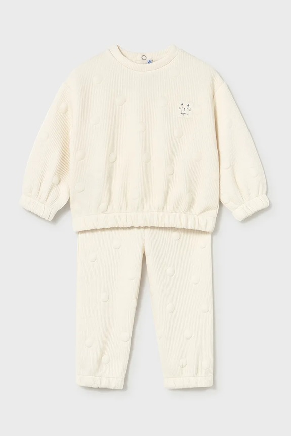 Mayoral dres niemowlęcy 2844.4J.Baby.9BYA beżowy AW25