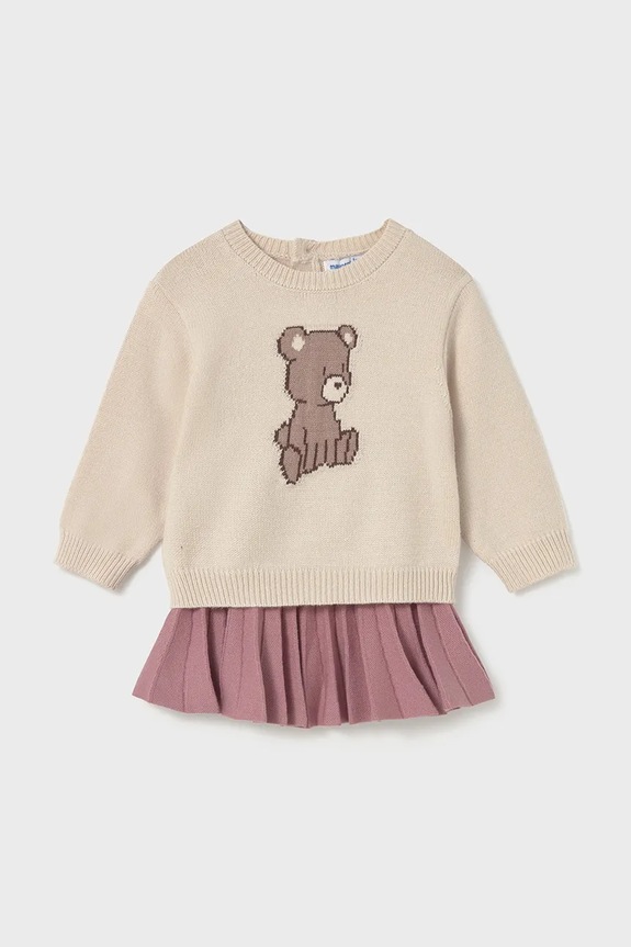 Mayoral komplet dziecięcy 2925.4F.Baby.9BYA różowy AW25