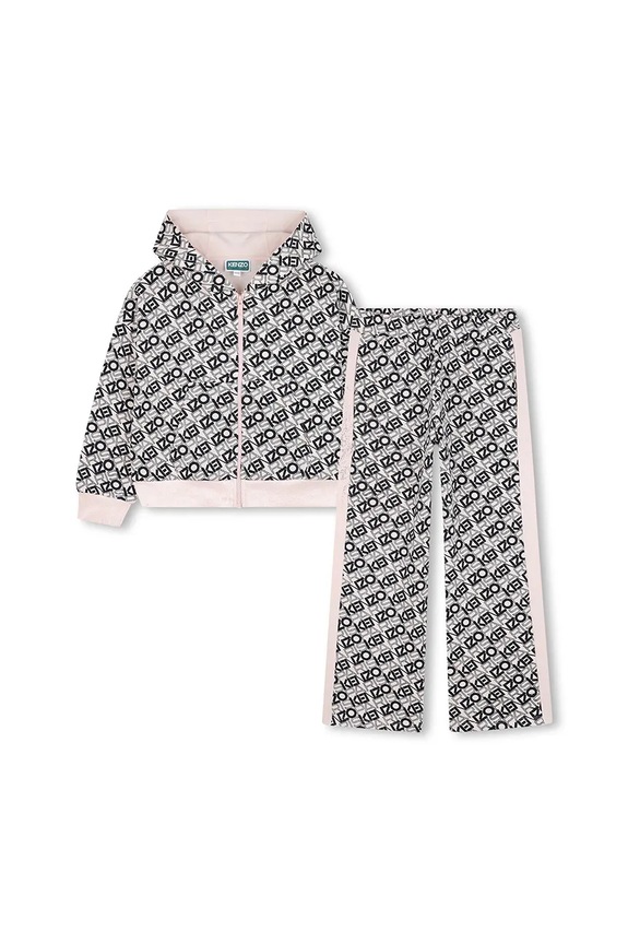 Otroška trenirka Kenzo Kids Pletenina roza K61363.114.150