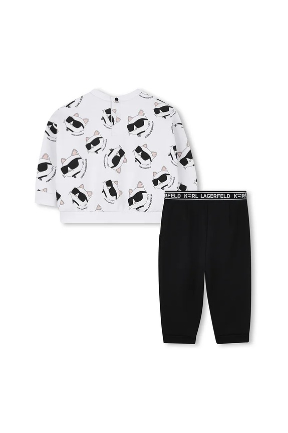 Dětská tepláková souprava Karl Lagerfeld Z30656.86.108 bílá AW25