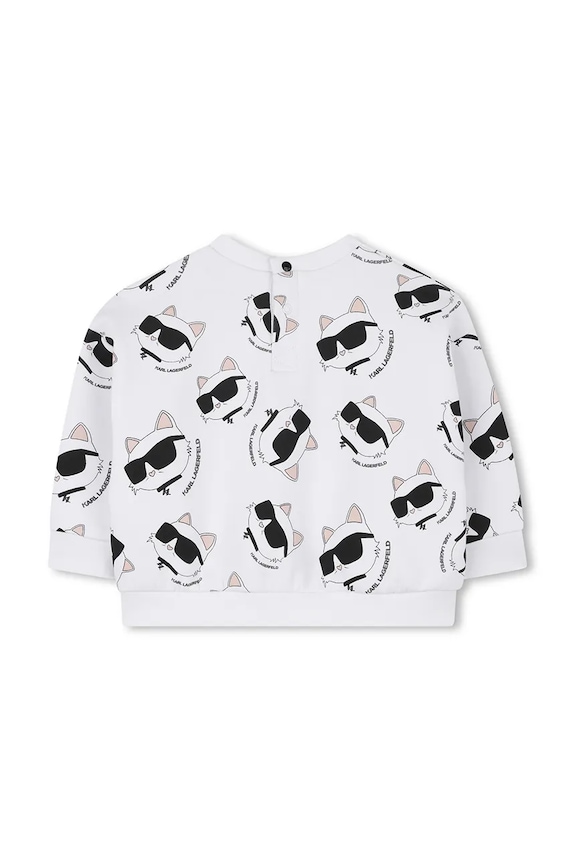 Dětská tepláková souprava Karl Lagerfeld bílá Z30656.86.108