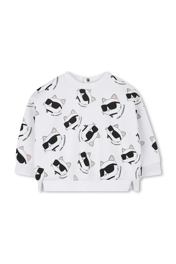 Dziewczynka Karl Lagerfeld dres niemowlęcy Z30656.67.81 biały