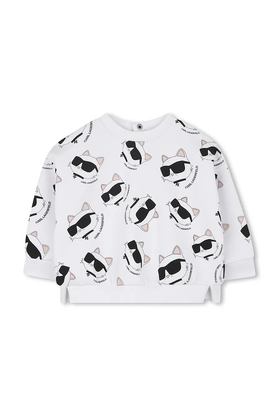 Dziewczynka Karl Lagerfeld dres niemowlęcy Z30656.67.81 biały