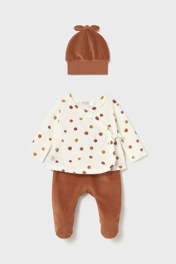 Sada pre bábätká Mayoral Newborn Pre bábätká hnedá 2559.2H.Newborn.9BYA