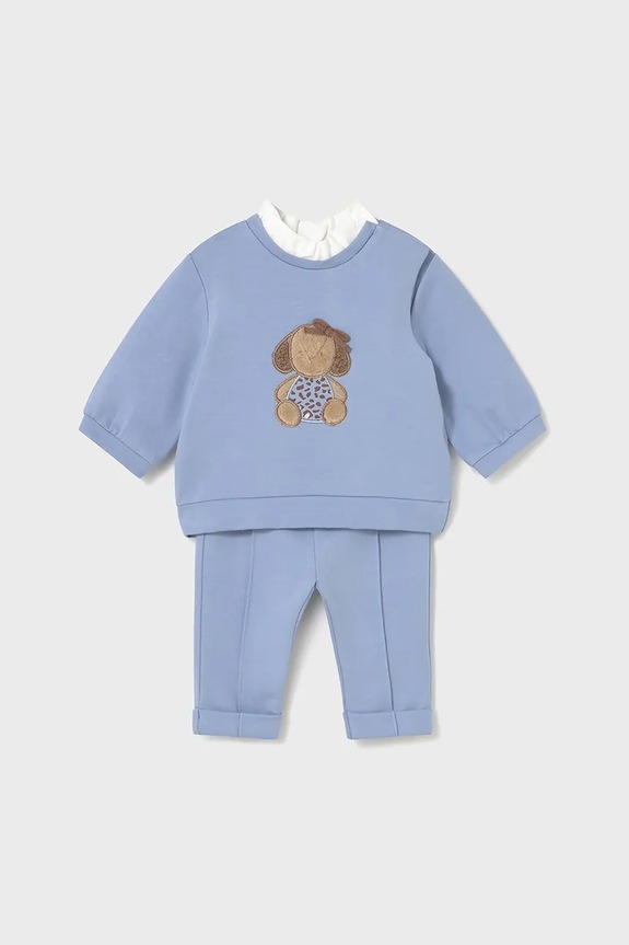 Σετ μωρού Mayoral Newborn απλικέ μπλε 2560.2E.Newborn.9BYA