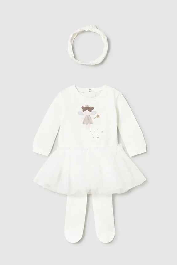 Σετ μωρού Mayoral Newborn εμπριμέ μπεζ 2810.2D.Newborn.9BYA