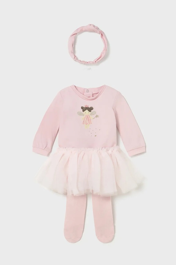 Σετ μωρού Mayoral Newborn εμπριμέ ροζ 2810.2D.Newborn.9BYA