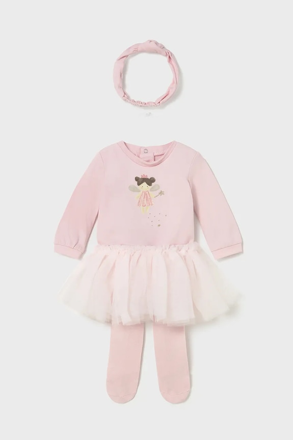 Σετ μωρού Mayoral Newborn εμπριμέ ροζ 2810.2D.Newborn.9BYA