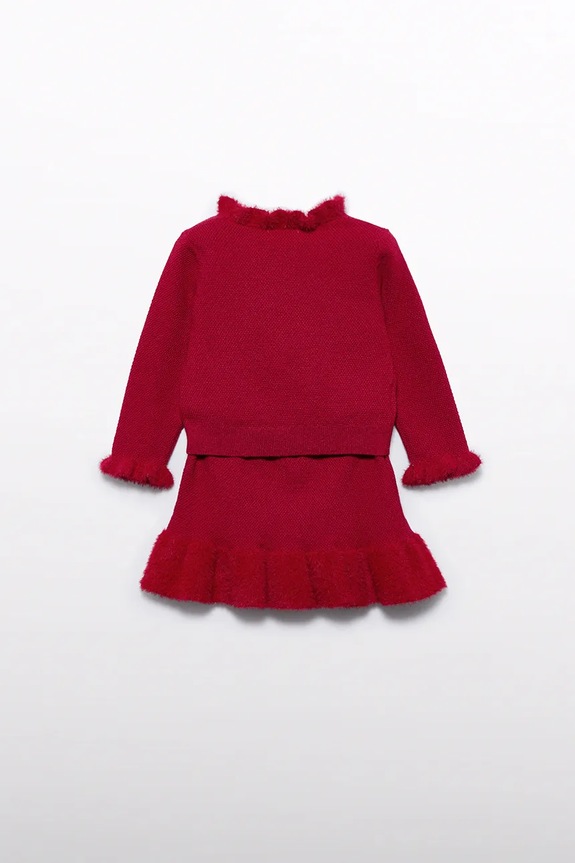 Abel&Lula compleu bebe 5513.10.Baby.9BYA rosu AW25