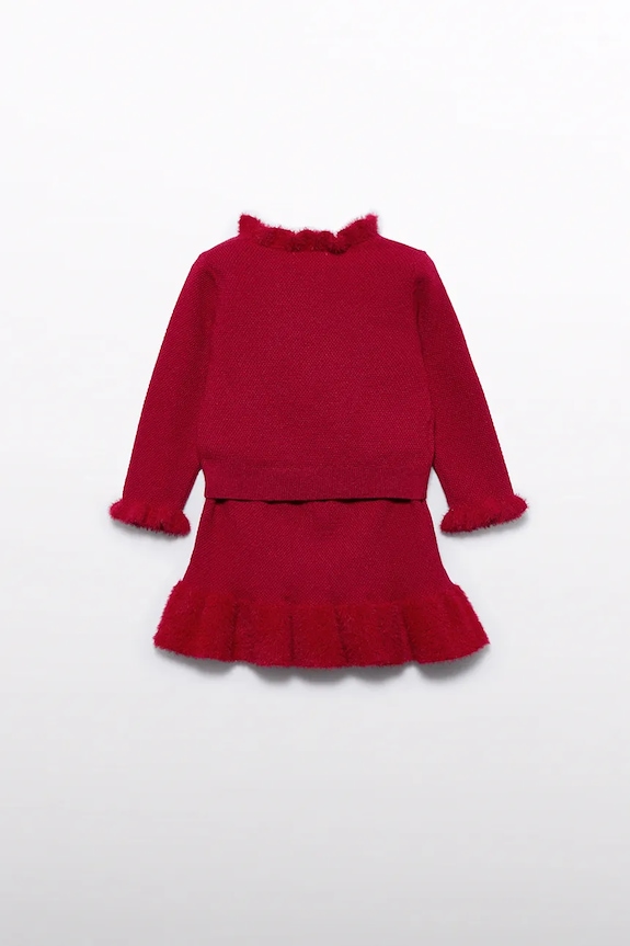 Abel&Lula compleu bebe 5513.10.Baby.9BYA rosu AW25