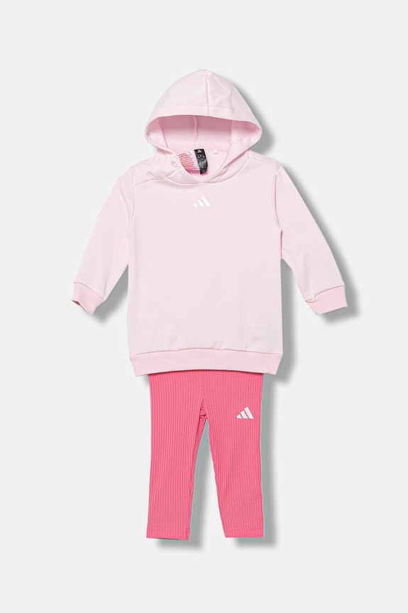 Детский спортивный костюм adidas аппликация розовый JL7480