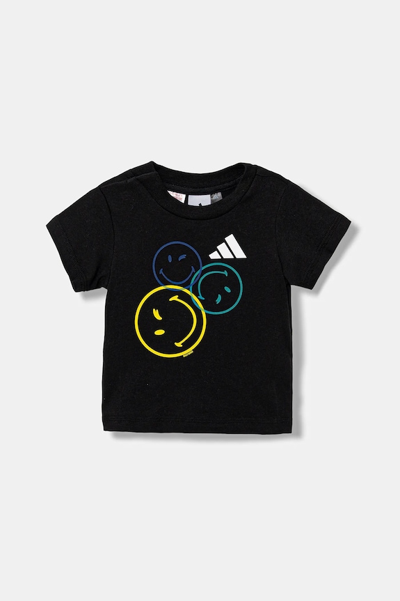 adidas komplet bawełniany dziecięcy JN2154 czarny AW25