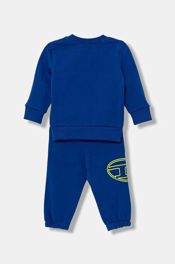 Βρεφική βαμβακερή φόρμα Diesel STIMOTYB-SET OVERALLS K00716 μπλε AW25