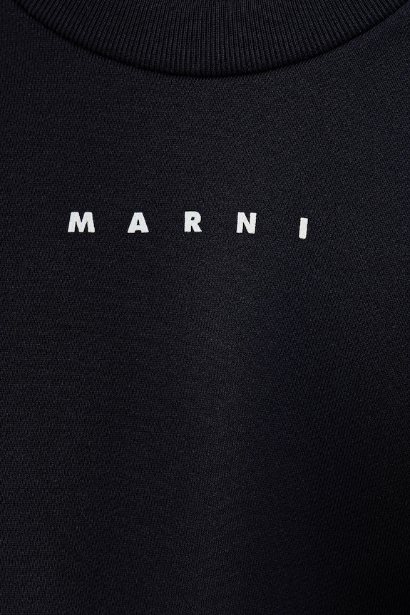 Deklice Otroška bombažna trenirka Marni MS1B-SET OVERALLS 2-pack M01607 mornarsko modra