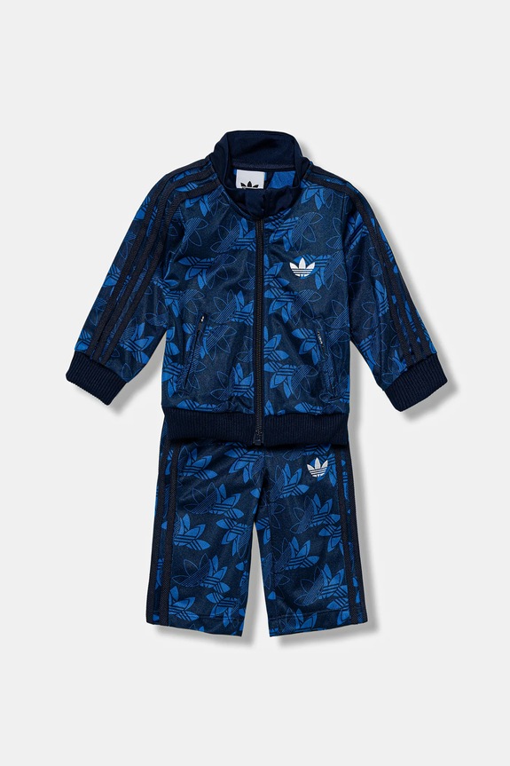 Tepláková súprava pre bábätká adidas Originals nášivka tmavomodrá JW0290