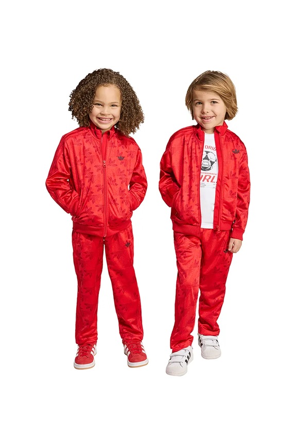 adidas Originals dres dziecięcy aplikacja czerwony JW0296