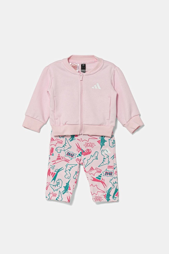 Otroška trenirka adidas Potisk roza JW2398
