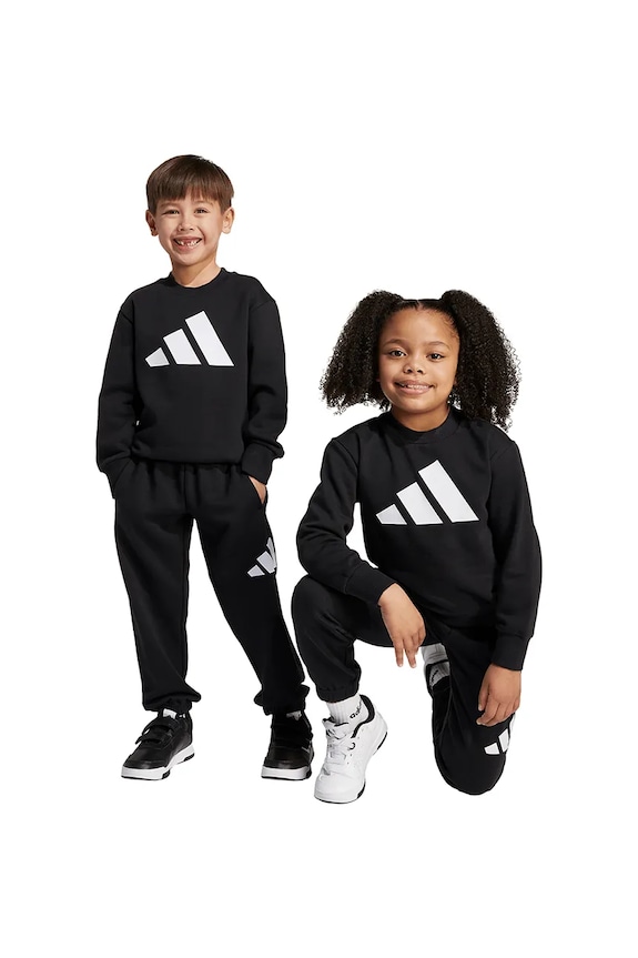 Детский спортивный костюм adidas трикотаж чёрный JW2438