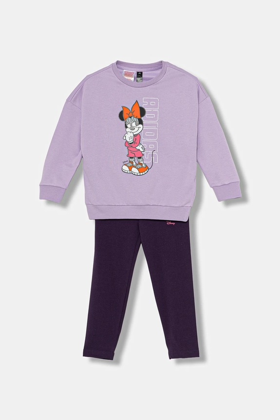 adidas dres dziecięcy dzianina fioletowy JL9173