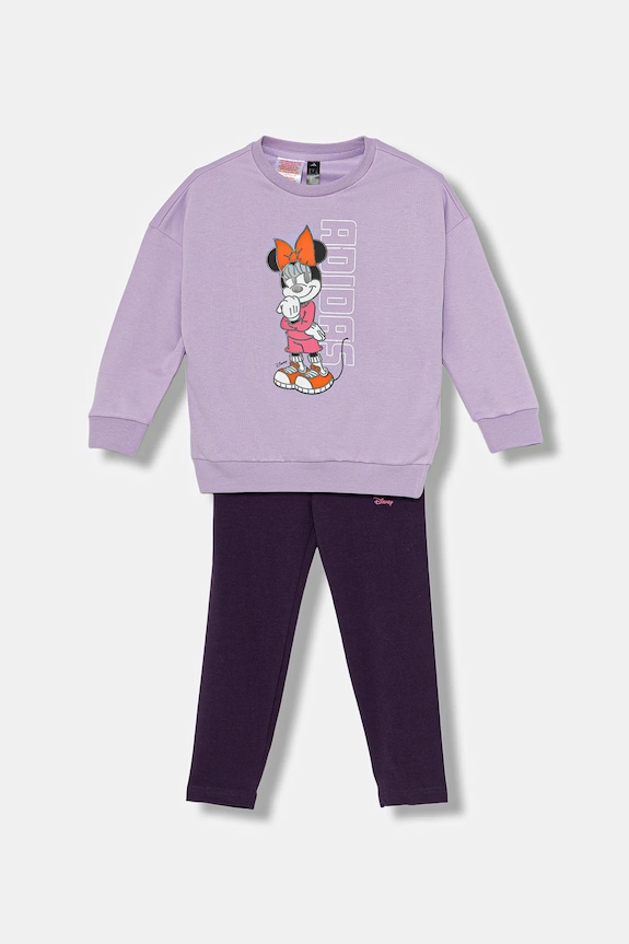 adidas dres dziecięcy dzianina fioletowy JL9173