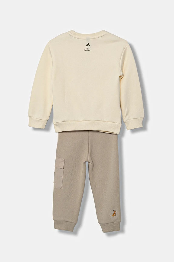adidas dres dziecięcy JL9175 beżowy AW25