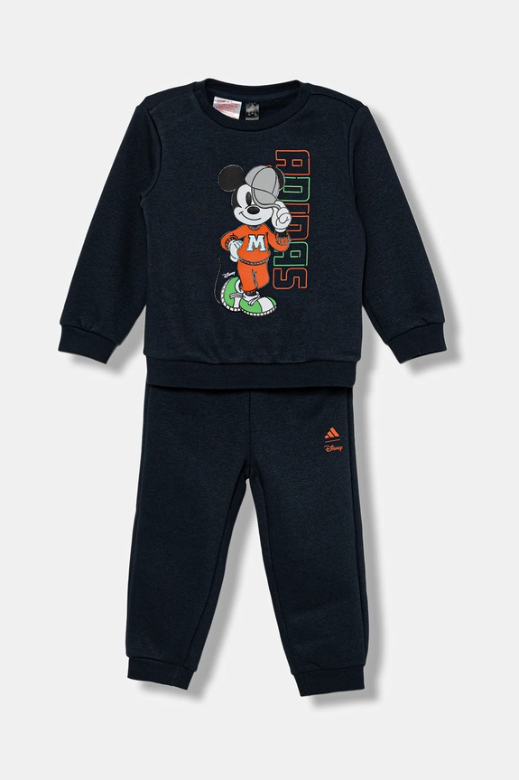 Detská tepláková súprava adidas pletenina tmavomodrá JL9176
