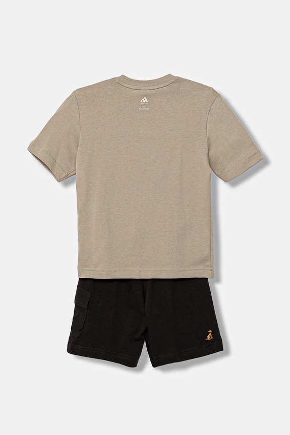 Chłopiec adidas komplet bawełniany dziecięcy JL9196 beżowy