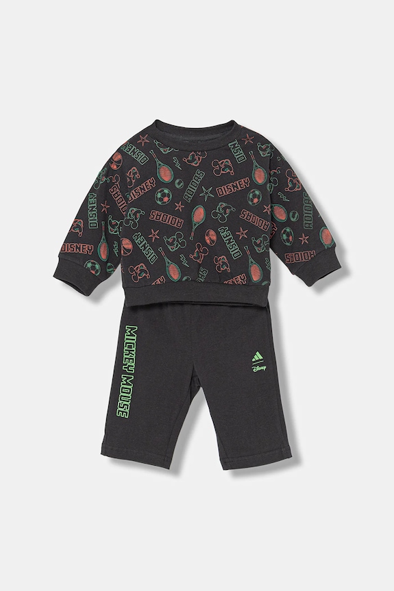 Detská tepláková súprava adidas potlač čierna JM0816