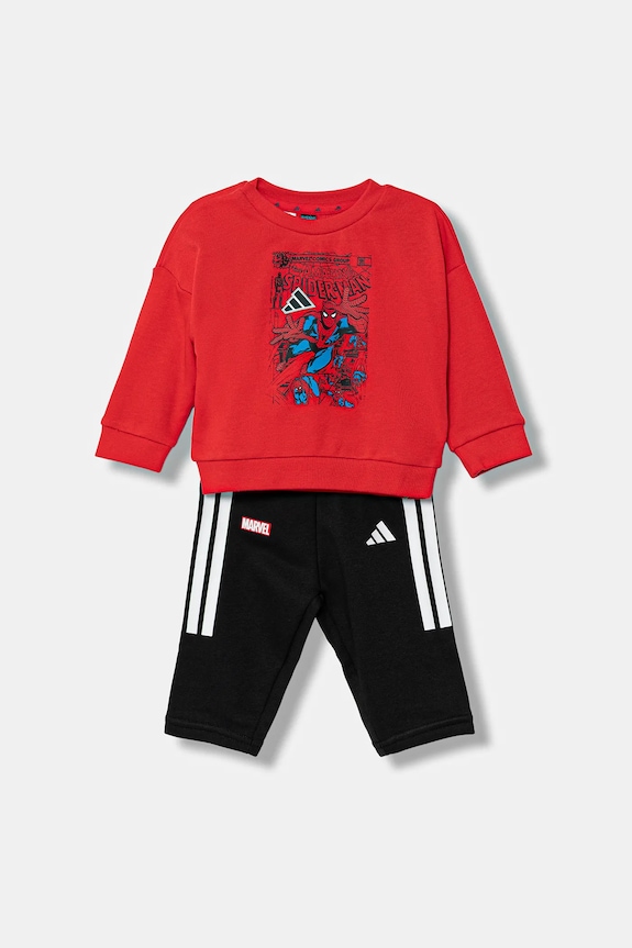 Дитячий спортивний костюм adidas Marvel трикотаж червоний JV7371