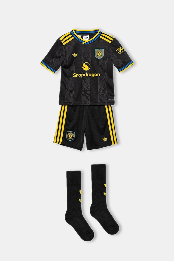 adidas Performance komplet dziecięcy Manchester United aplikacja czarny KD4229