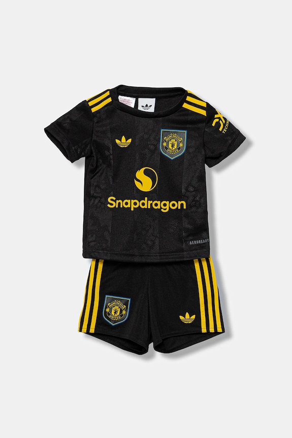 Sada pre bábätká adidas Performance Manchester United potlač čierna KD4231