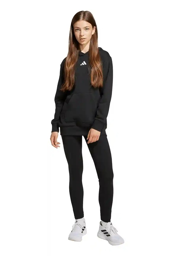 Παιδική φόρμα adidas πλεκτό ύφασμα μαύρο JL7473