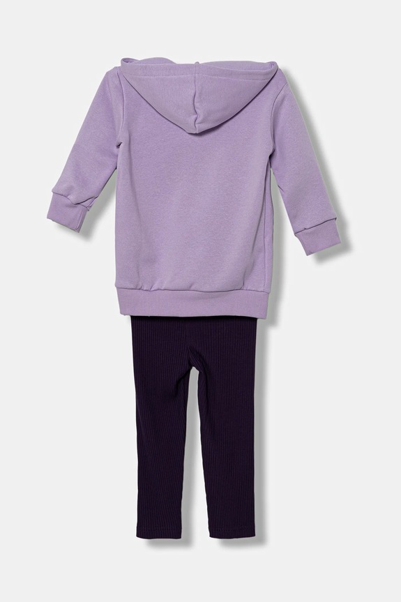 Detská tepláková súprava adidas JX0202 fialová AW25