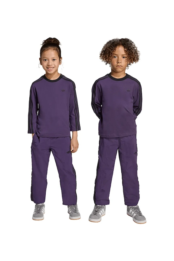 adidas Originals dres dziecięcy aplikacja fioletowy JX0549