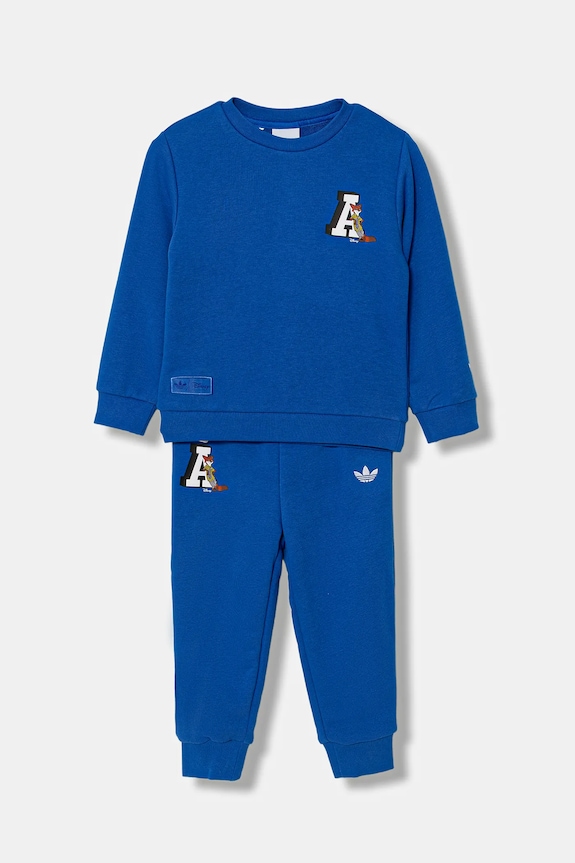 adidas Originals trening copii tricotaj albastru JX0592