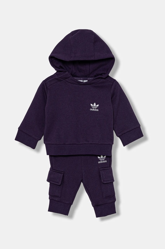 Tepláková súprava pre bábätká adidas Originals pletenina fialová JY4867
