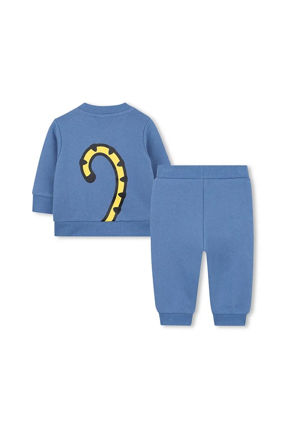 Kenzo Kids dres bawełniany dziecięcy K61502.86.102 niebieski AW25