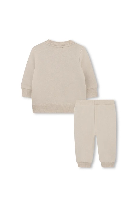 Kenzo Kids dres bawełniany niemowlęcy K61502.74.81 beżowy AW25