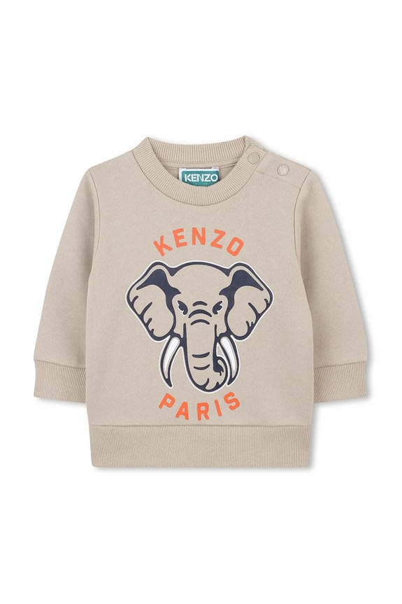 Chłopiec Kenzo Kids dres bawełniany niemowlęcy K61502.74.81 beżowy