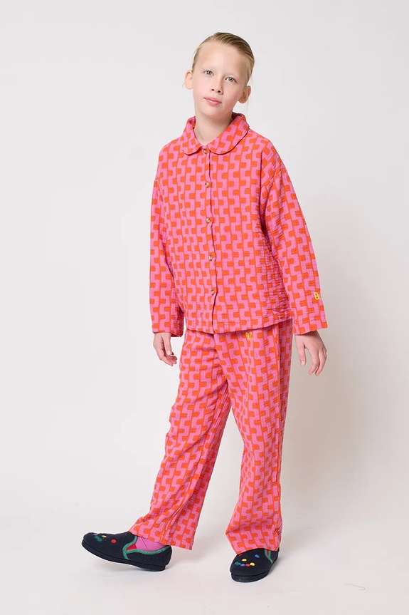 Bobo Choses set di lana bambino/a Color Chain tessuto rosso 225FC016