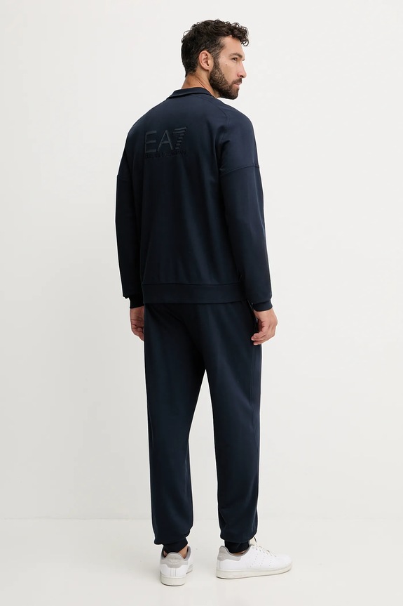 EA7 Emporio Armani dres bawełniany AF13512.7M000907 granatowy SS26