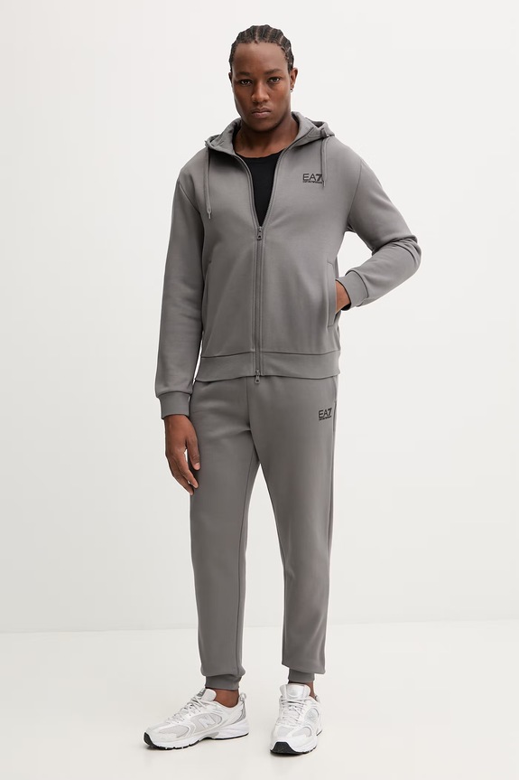 Спортивний костюм EA7 Emporio Armani трикотаж сірий PJVTZ.8NPV68