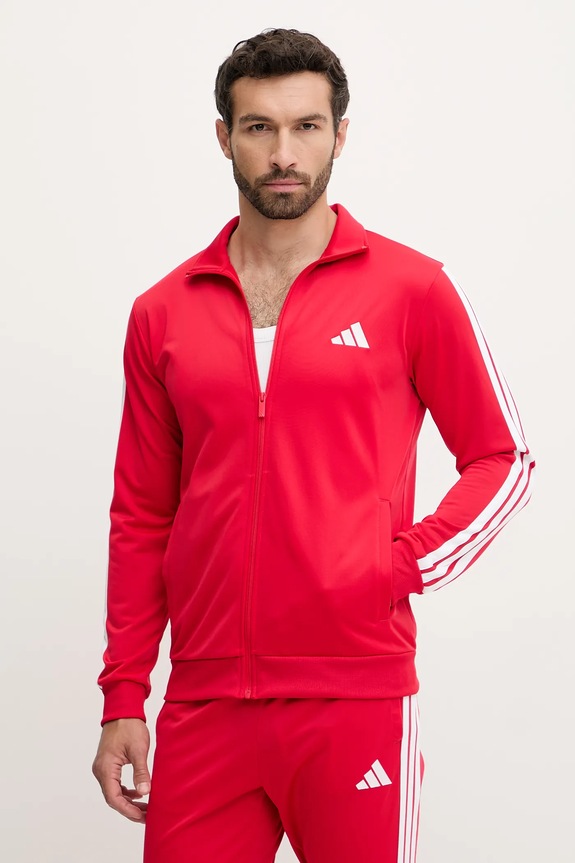 adidas tuta da ginnastica 3-Stripes JX8731 rosso AW25