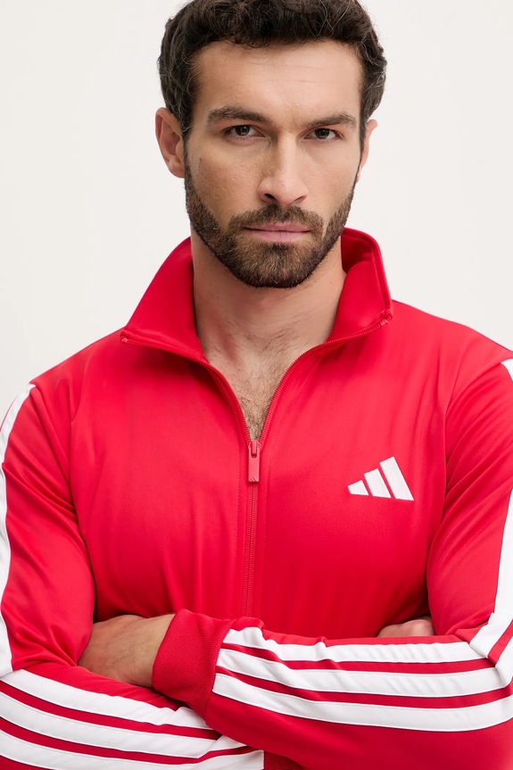 adidas tuta da ginnastica 3-Stripes JX8731 rosso