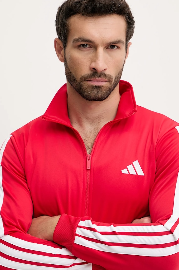 adidas tuta da ginnastica 3-Stripes JX8731 rosso