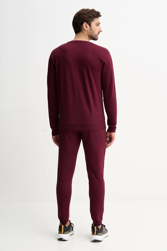 Бавовняний спортивний костюм Fila FPW1230 бордо AW25