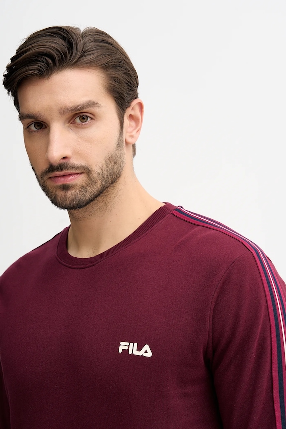 Бавовняний спортивний костюм Fila FPW1230 бордо